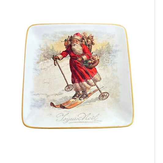 Pottery Barn Whimsical Square Appetizer Plate set of 2
